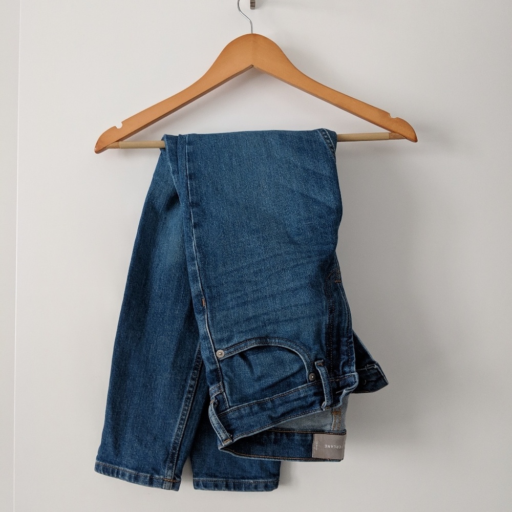 Everlane high rise skinny jean mid blue 26 ankle